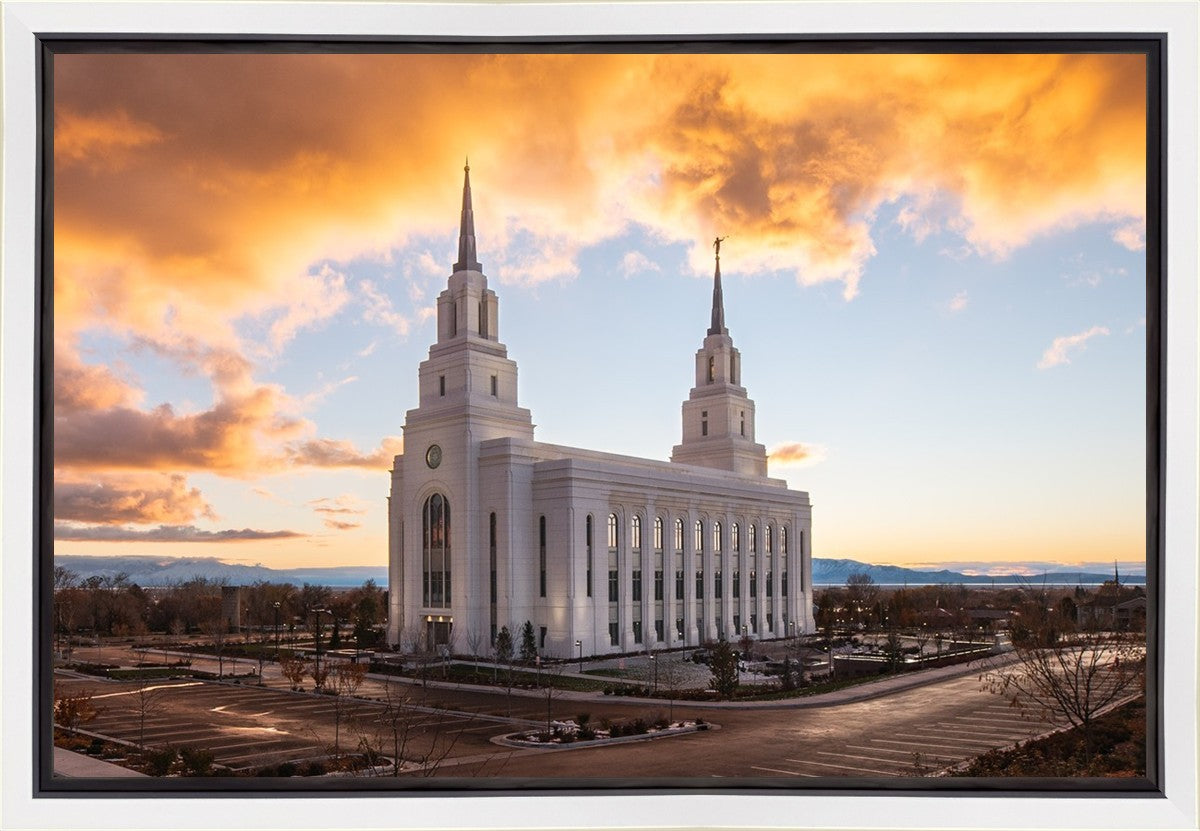 Layton Utah Fire in The Sky Gallery Wrap