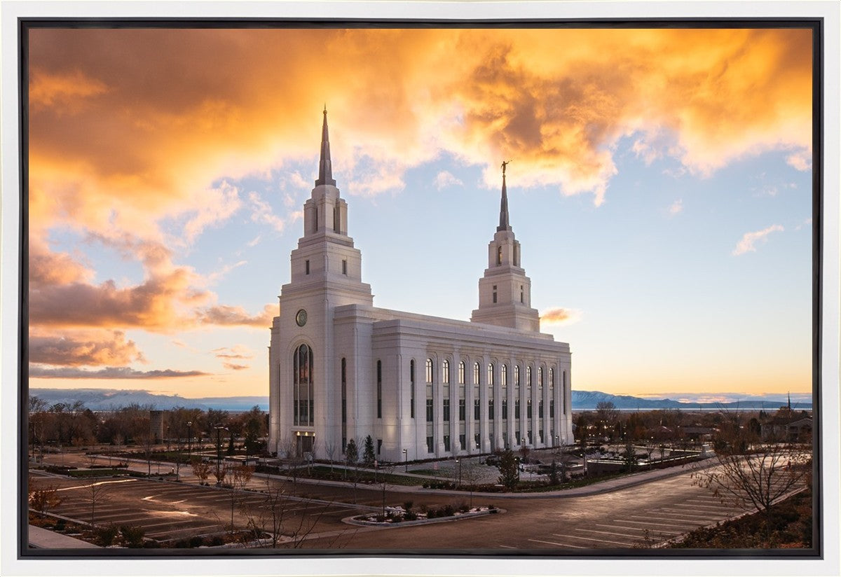 Layton Utah Fire in The Sky Gallery Wrap