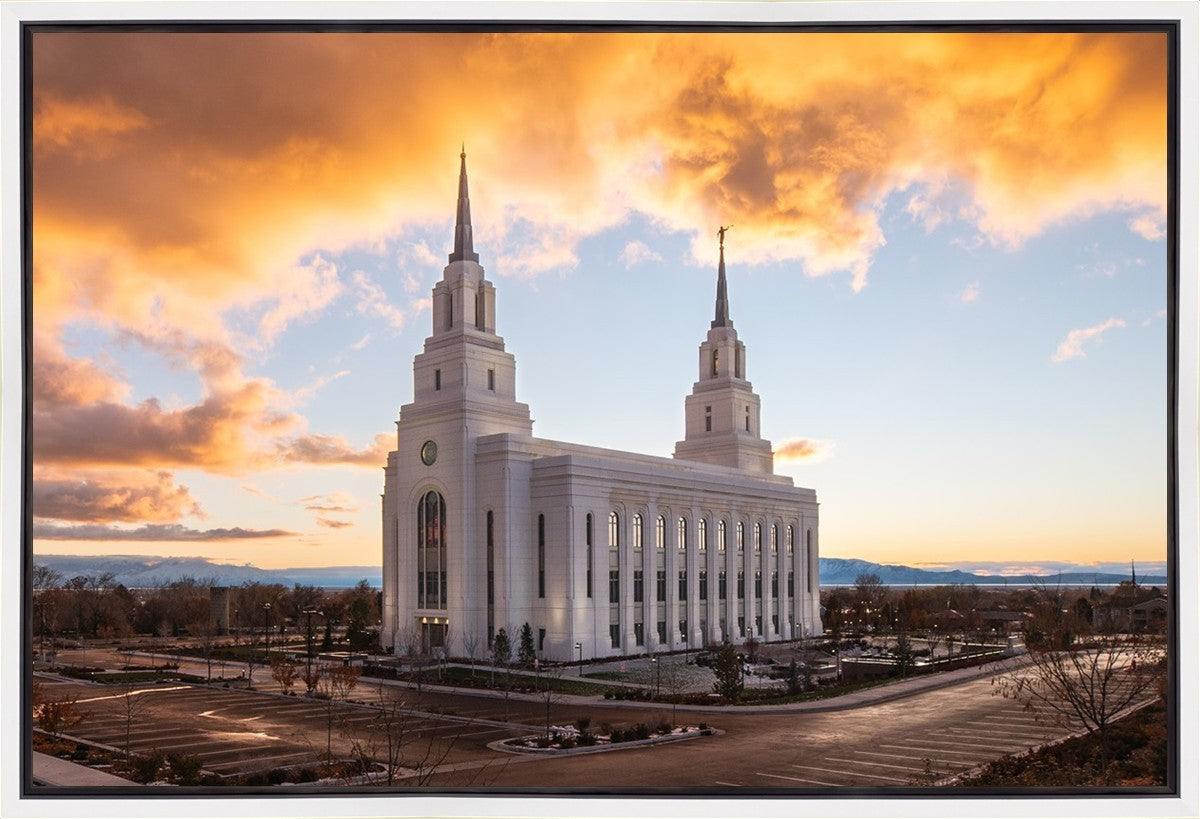 Layton Utah Fire in The Sky Gallery Wrap