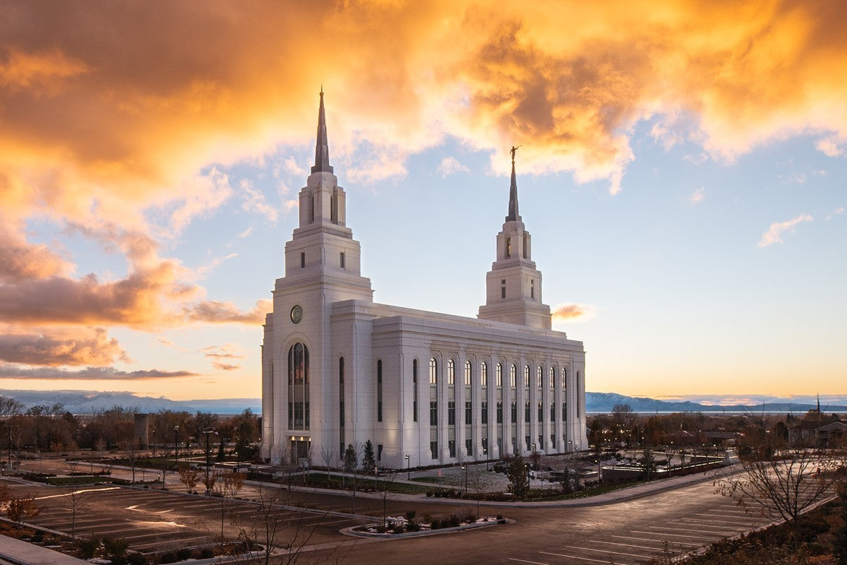 Layton Utah Fire in The Sky Gallery Wrap