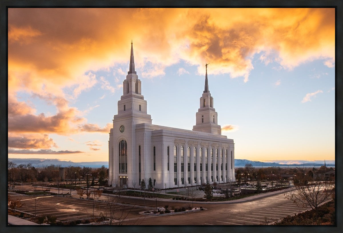 Layton Utah Fire in The Sky Gallery Wrap
