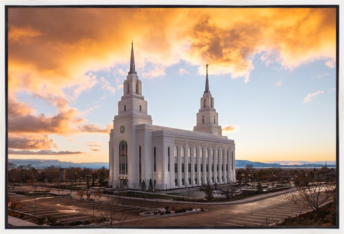 Layton Utah Fire in The Sky Gallery Wrap