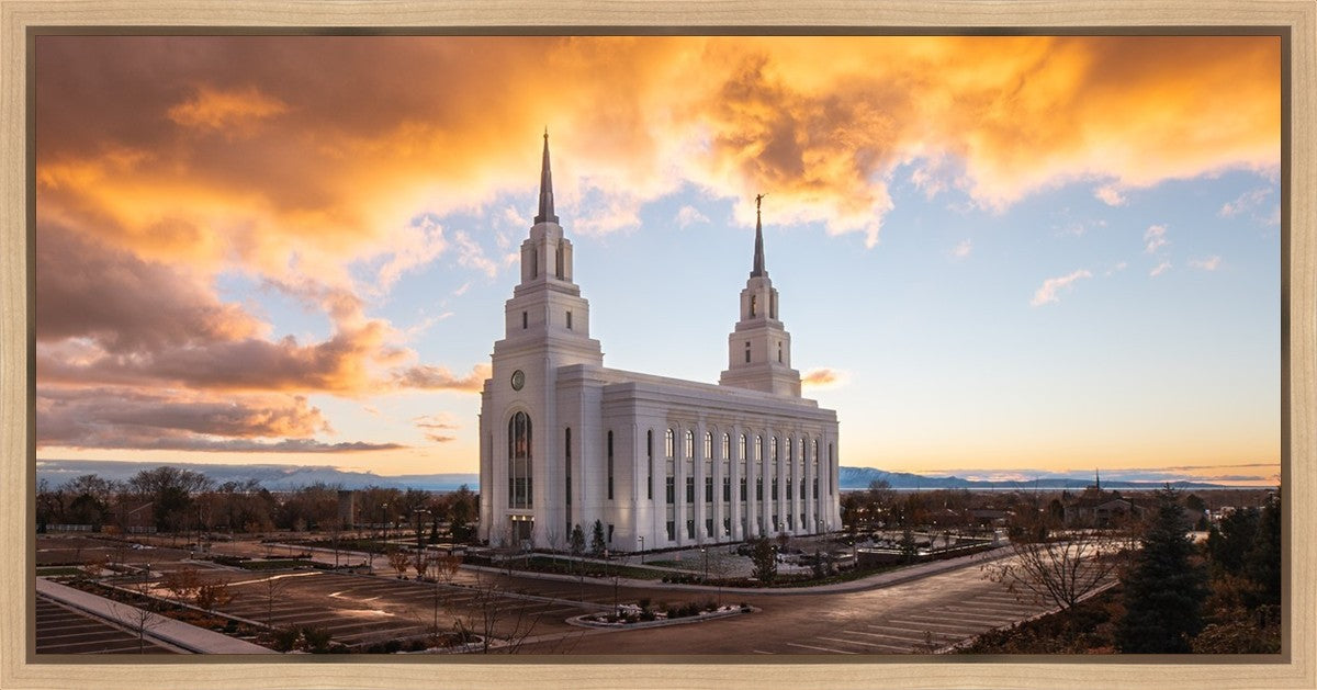 Layton Utah Fire in The Sky Gallery Wrap