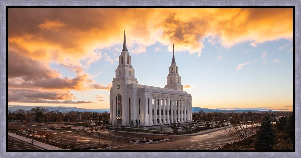 Layton Utah Fire in The Sky Gallery Wrap
