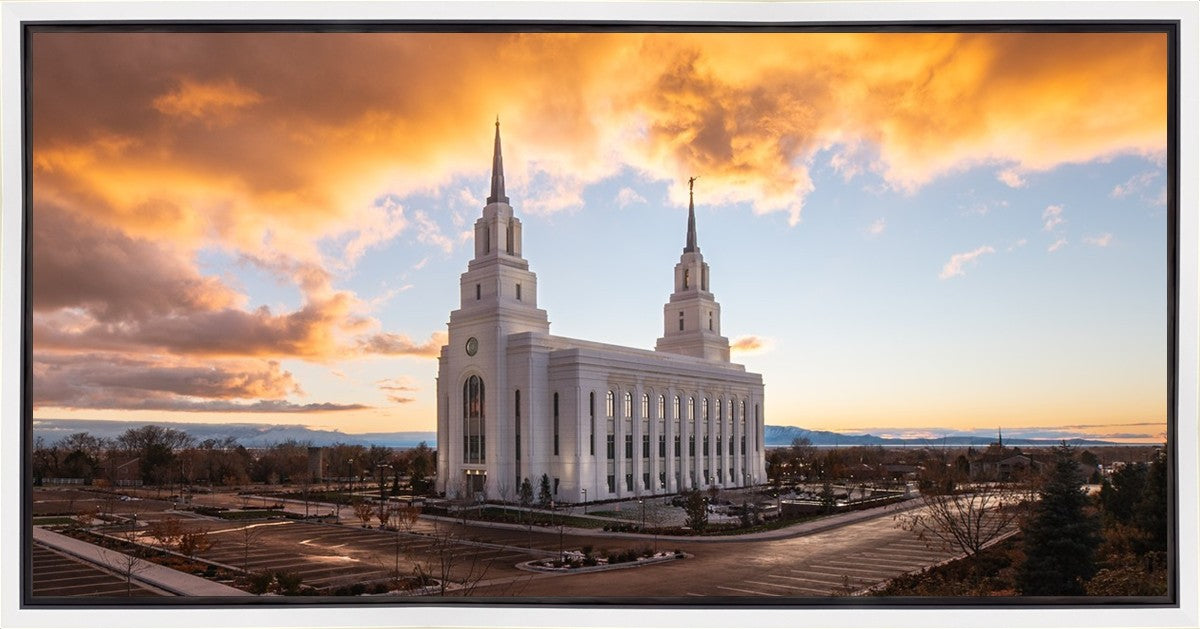 Layton Utah Fire in The Sky Gallery Wrap