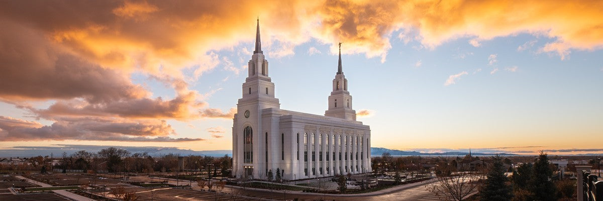 Layton Utah Fire in The Sky Gallery Wrap
