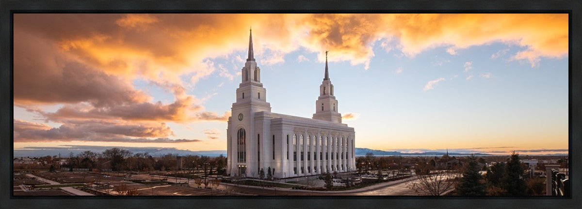 Layton Utah Fire in The Sky Gallery Wrap