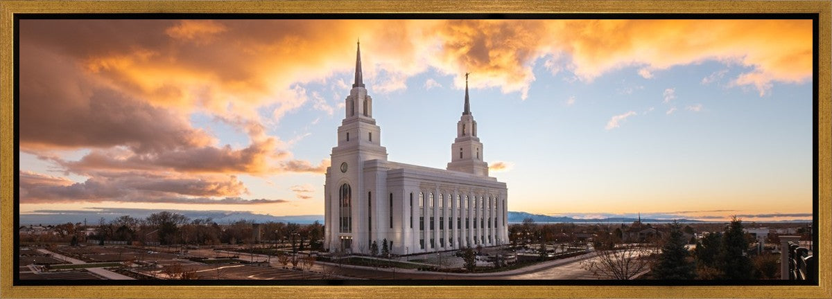 Layton Utah Fire in The Sky Gallery Wrap