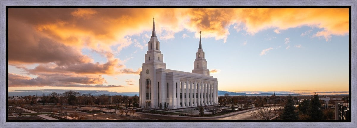 Layton Utah Fire in The Sky Gallery Wrap