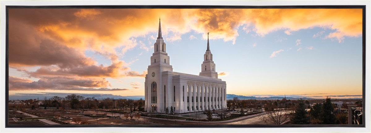 Layton Utah Fire in The Sky Gallery Wrap