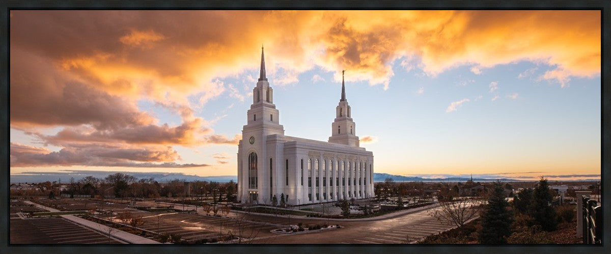 Layton Utah Fire in The Sky Gallery Wrap