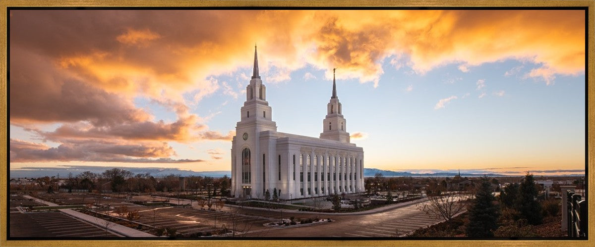 Layton Utah Fire in The Sky Gallery Wrap