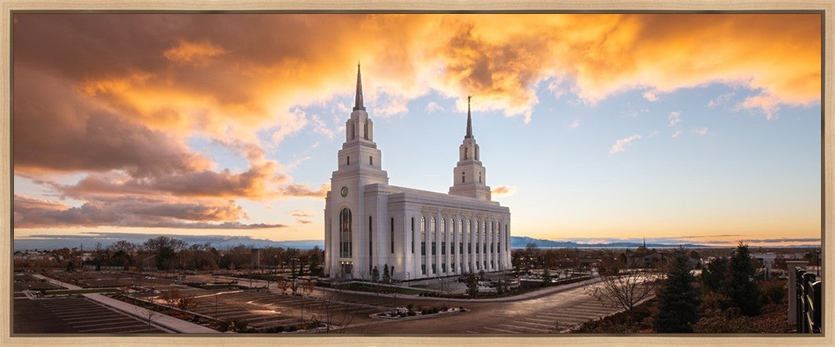 Layton Utah Fire in The Sky Gallery Wrap