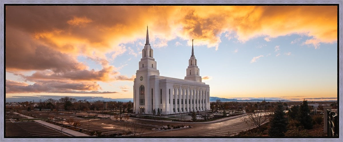 Layton Utah Fire in The Sky Gallery Wrap