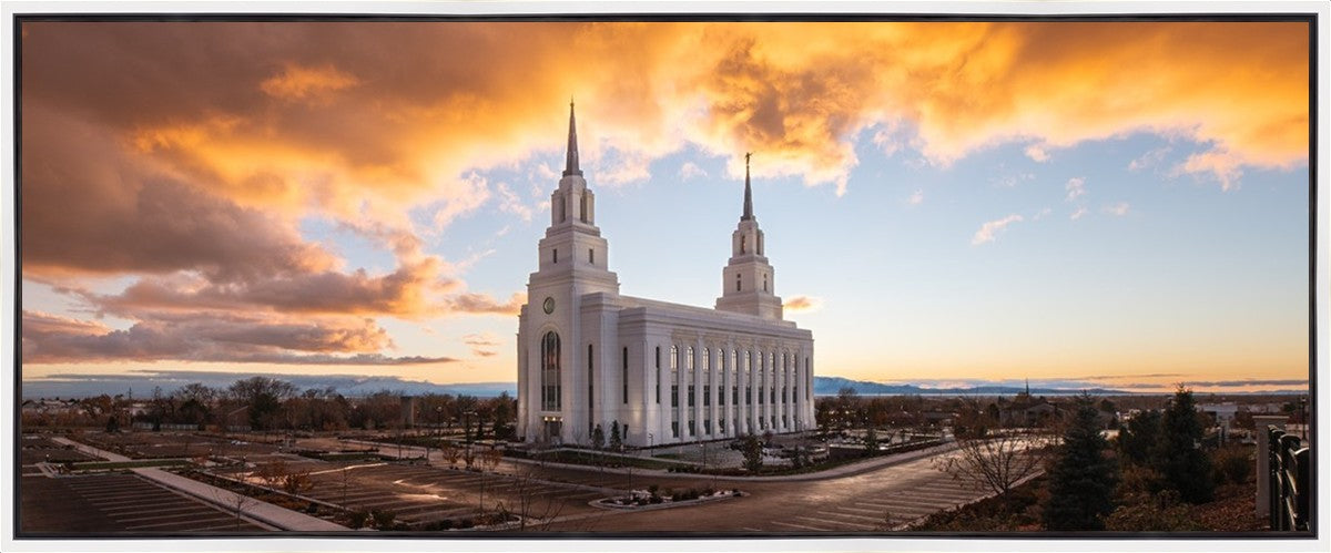 Layton Utah Fire in The Sky Gallery Wrap