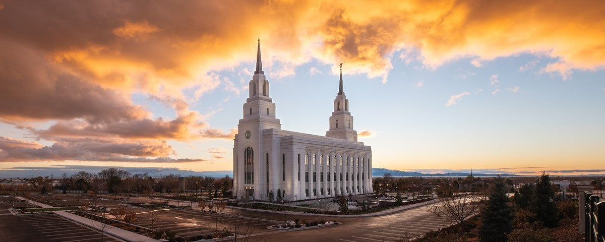 Layton Utah Fire in The Sky Large Wall Art Gallery Wrap