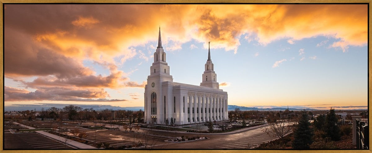 Layton Utah Fire in The Sky Large Wall Art Gallery Wrap
