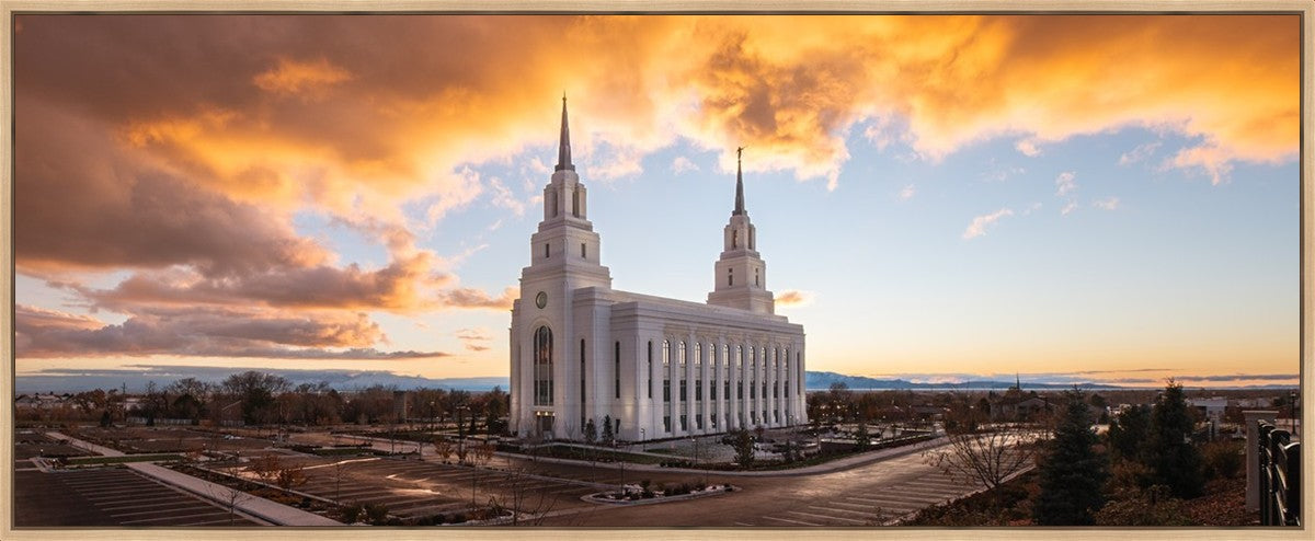 Layton Utah Fire in The Sky Large Wall Art Gallery Wrap