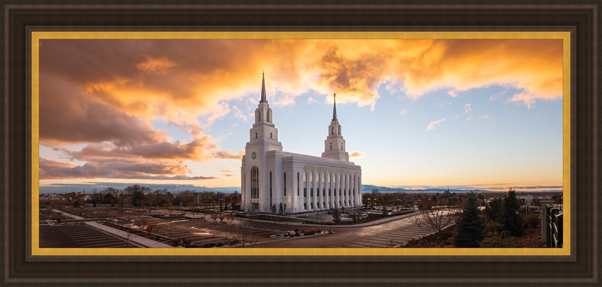 Layton Utah Fire in The Sky Large Wall Art