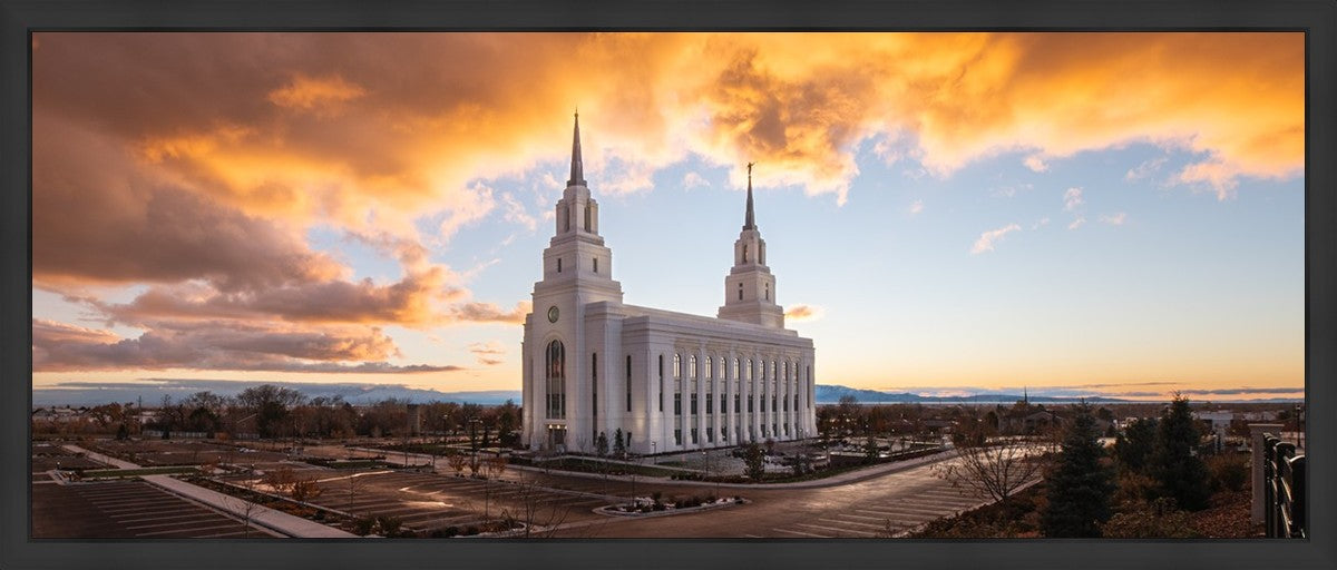 Layton Utah Fire in The Sky Large Wall Art