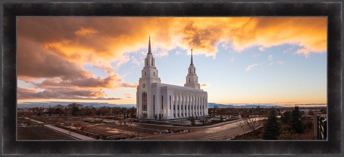 Layton Utah Fire in The Sky Large Wall Art