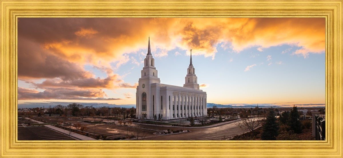 Layton Utah Fire in The Sky Large Wall Art
