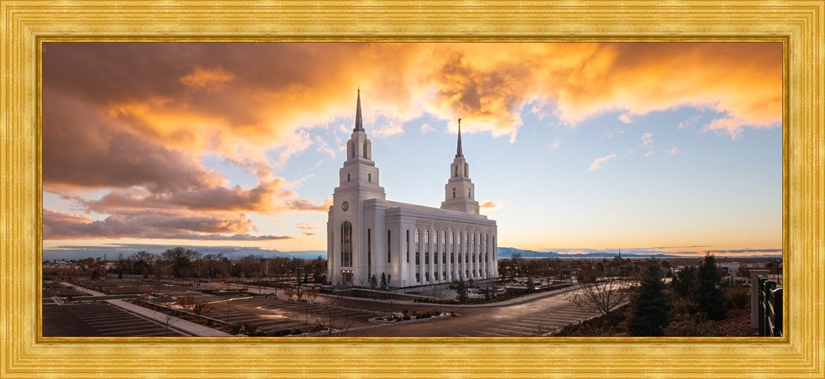 Layton Utah Fire in The Sky Large Wall Art