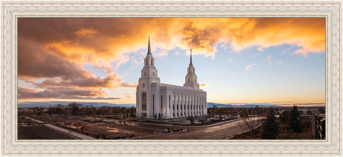 Layton Utah Fire in The Sky Large Wall Art