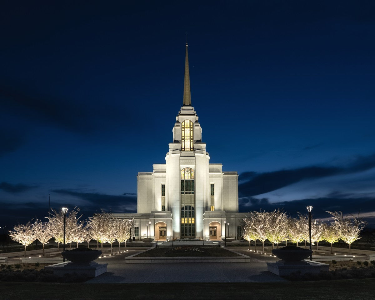 Syracuse Utah Night Glow Gallery Wrap