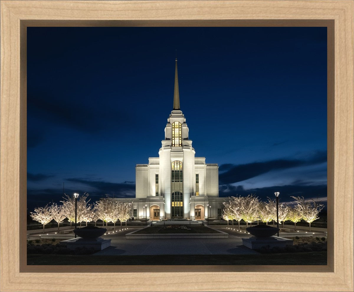 Syracuse Utah Night Glow Gallery Wrap