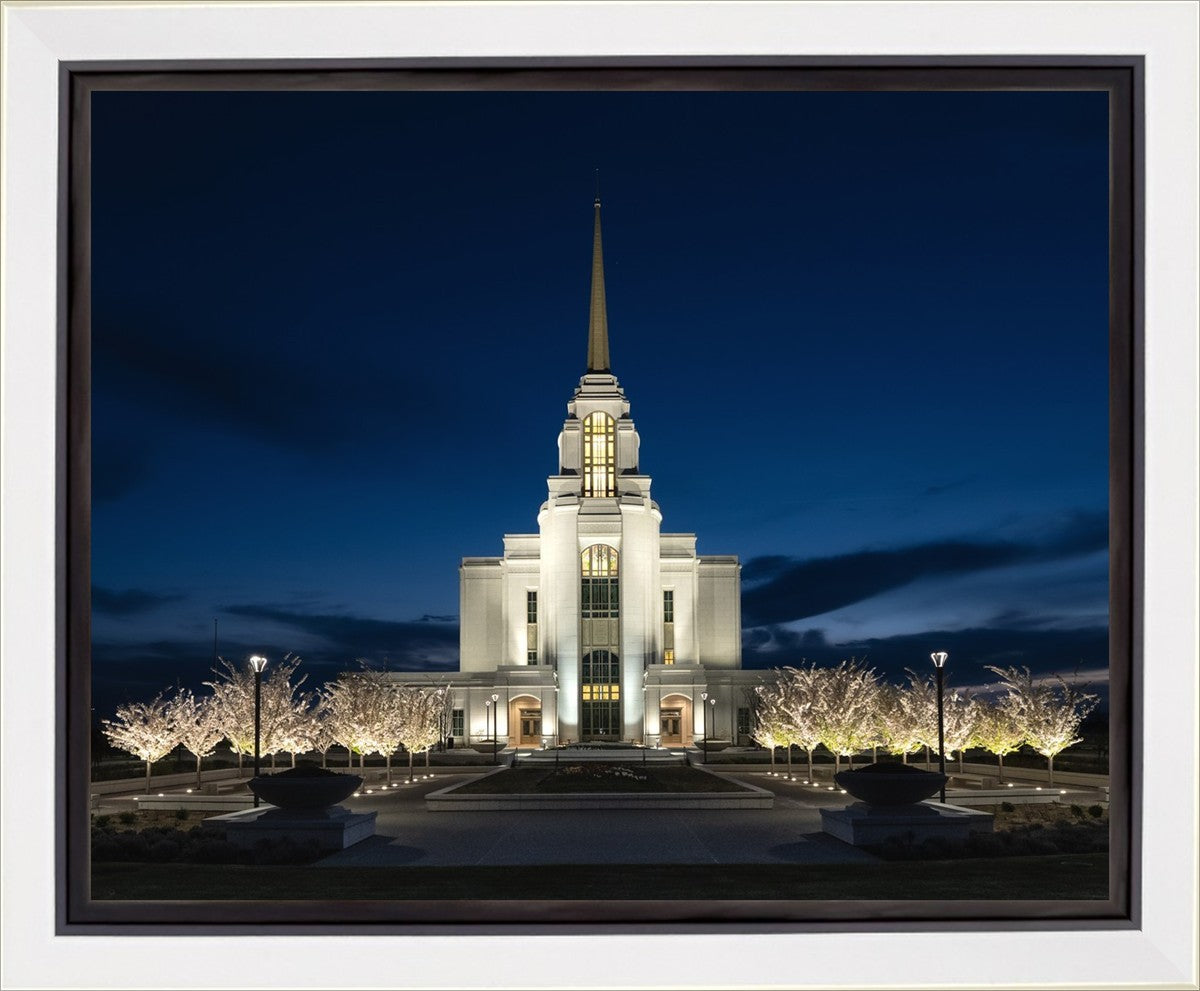 Syracuse Utah Night Glow Gallery Wrap