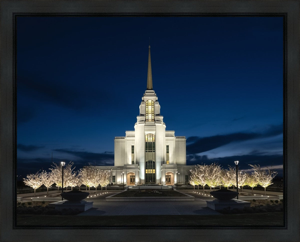 Syracuse Utah Night Glow Gallery Wrap
