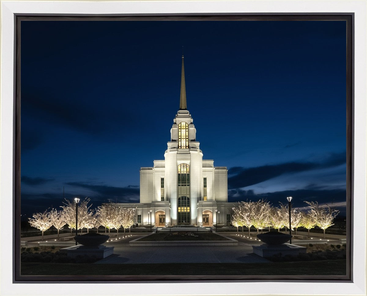 Syracuse Utah Night Glow Gallery Wrap