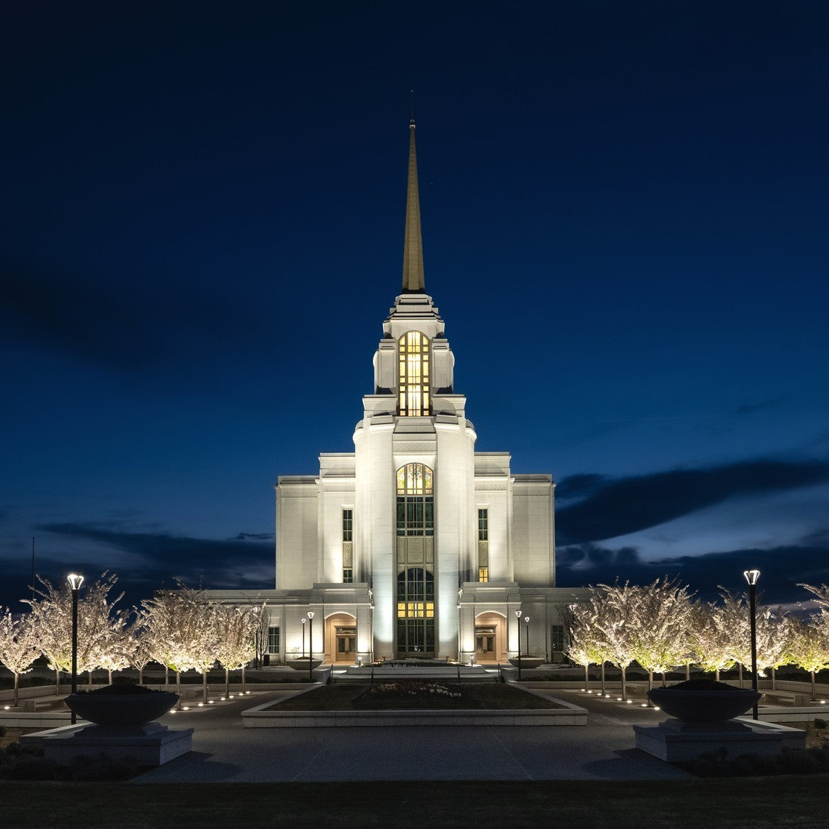 Syracuse Utah Night Glow Gallery Wrap