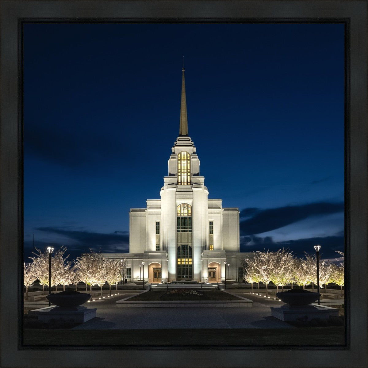 Syracuse Utah Night Glow Gallery Wrap