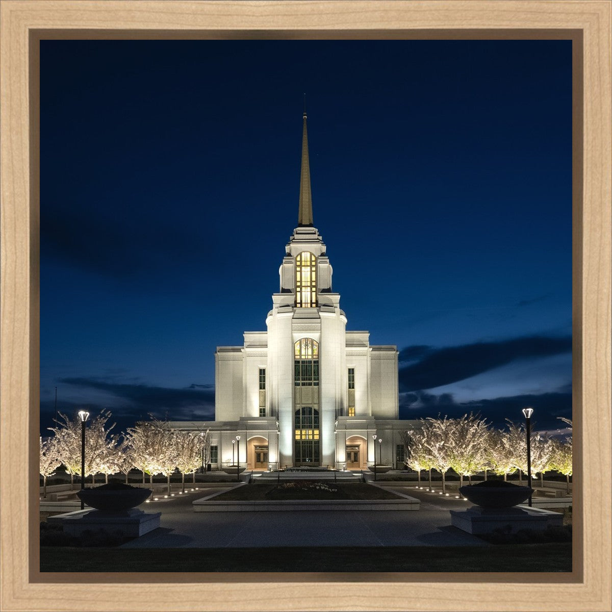 Syracuse Utah Night Glow Gallery Wrap