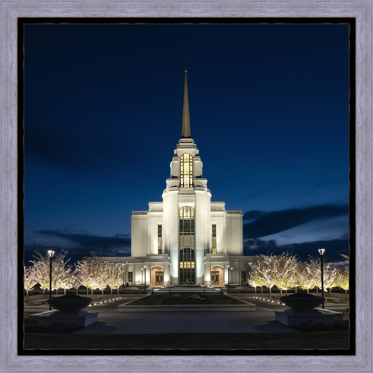 Syracuse Utah Night Glow Gallery Wrap