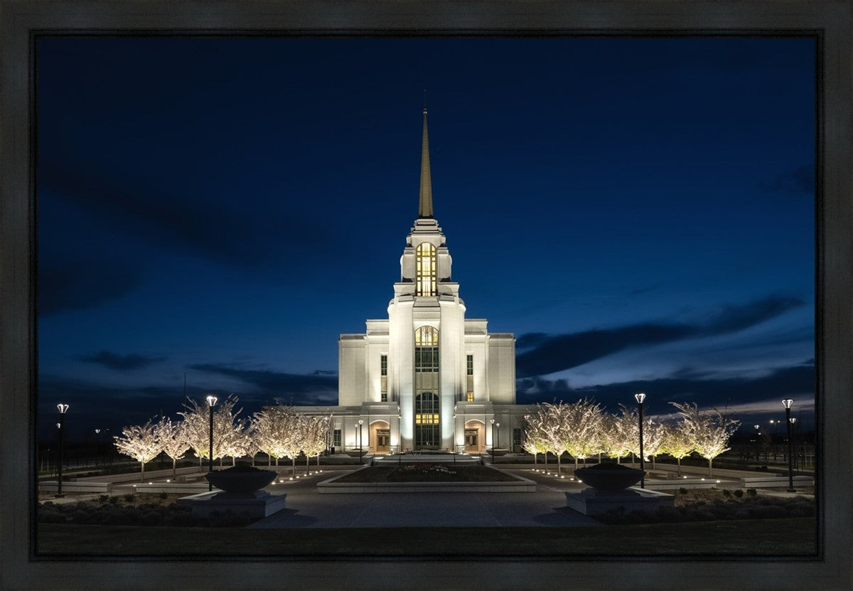 Syracuse Utah Night Glow Gallery Wrap