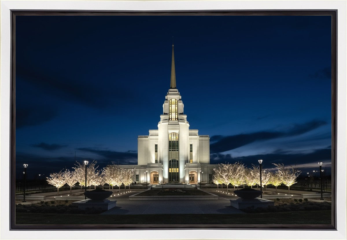 Syracuse Utah Night Glow Gallery Wrap