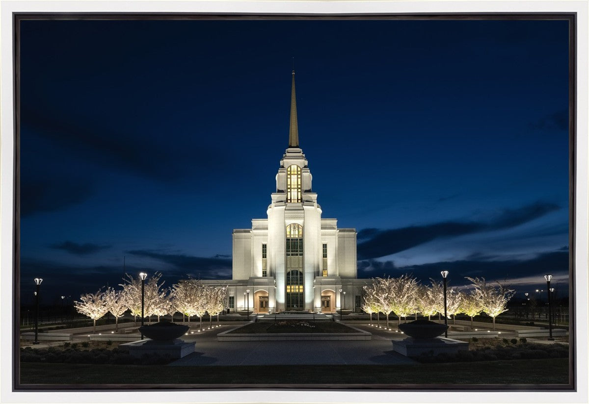 Syracuse Utah Night Glow Gallery Wrap