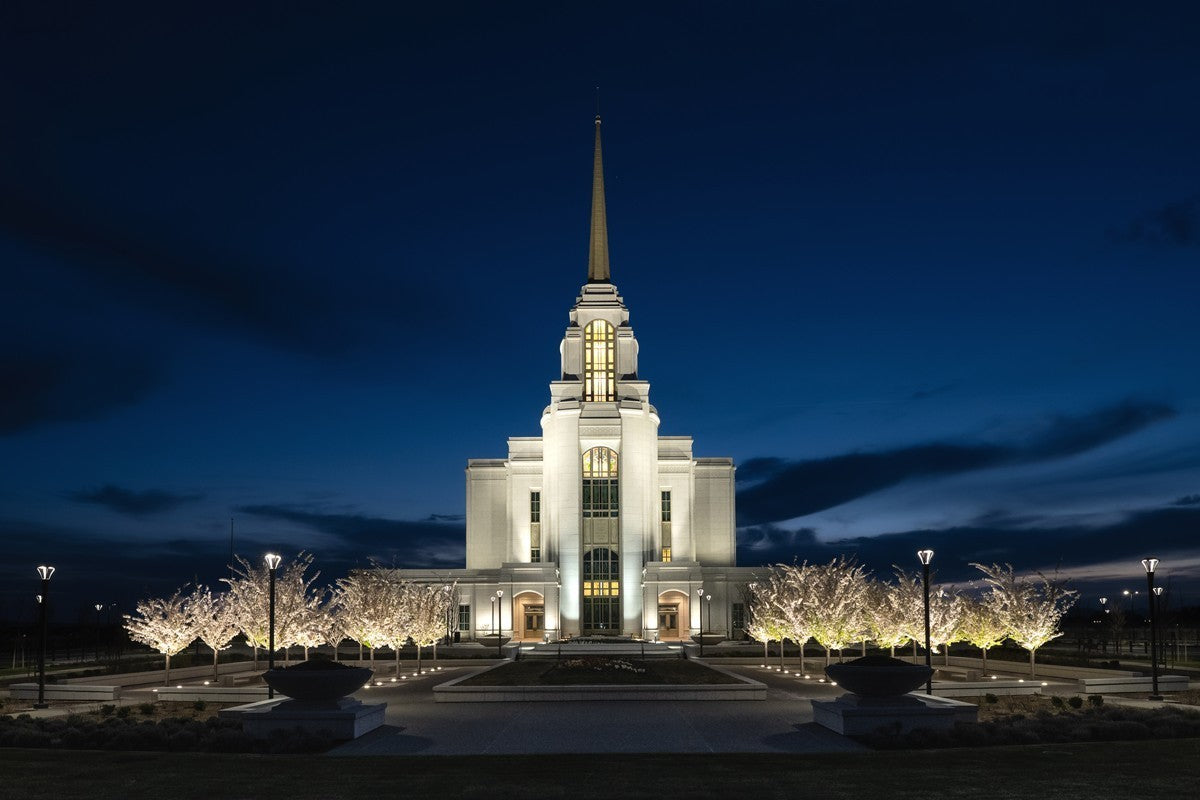 Syracuse Utah Night Glow Gallery Wrap