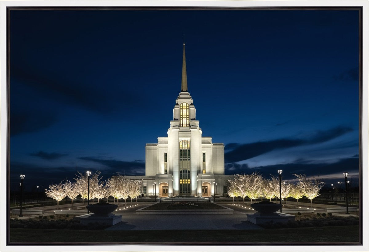 Syracuse Utah Night Glow Gallery Wrap