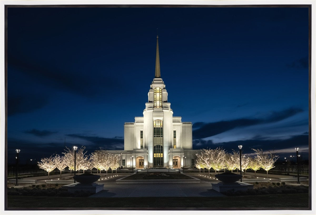Syracuse Utah Night Glow Gallery Wrap