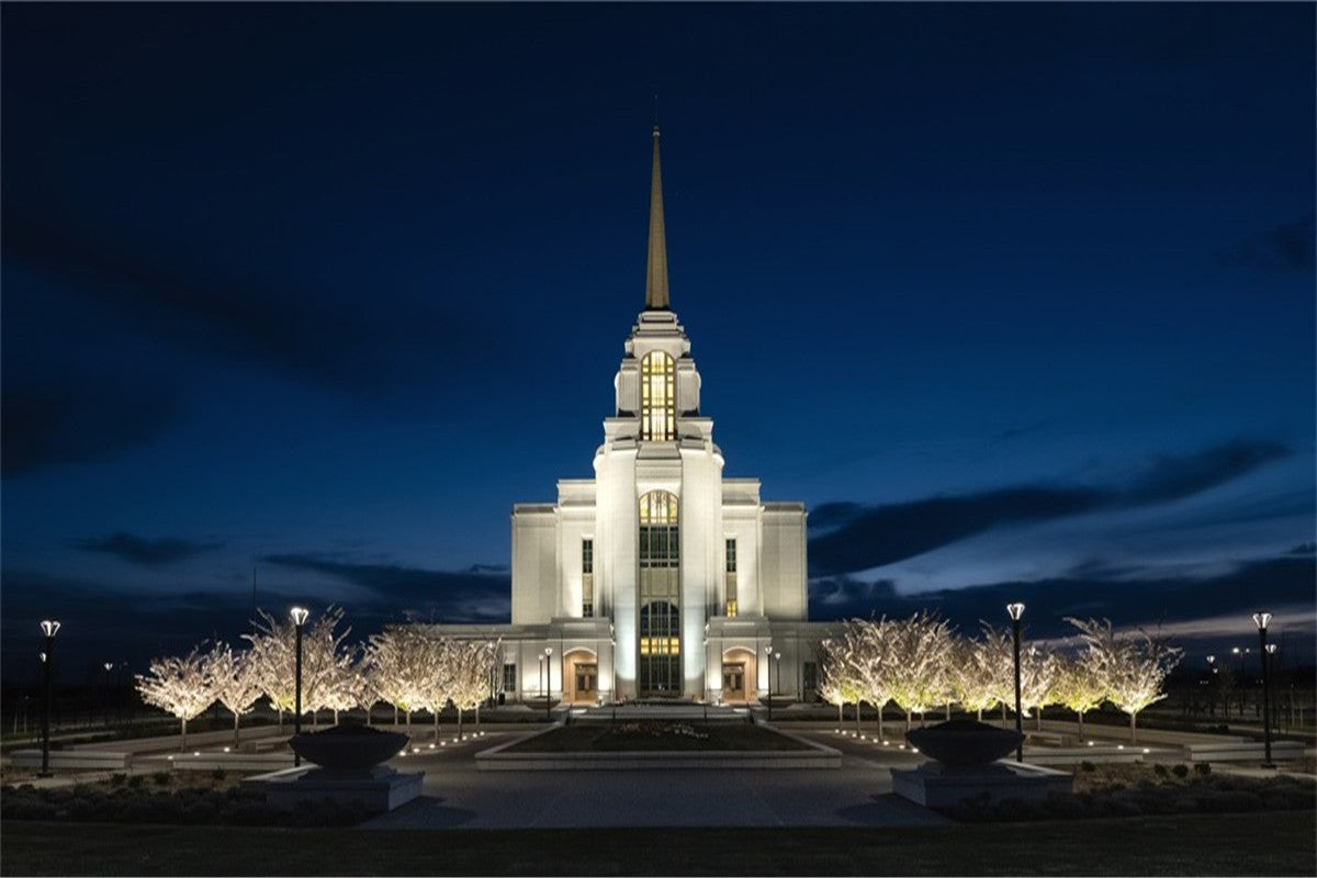 Syracuse Utah Night Glow Gallery Wrap