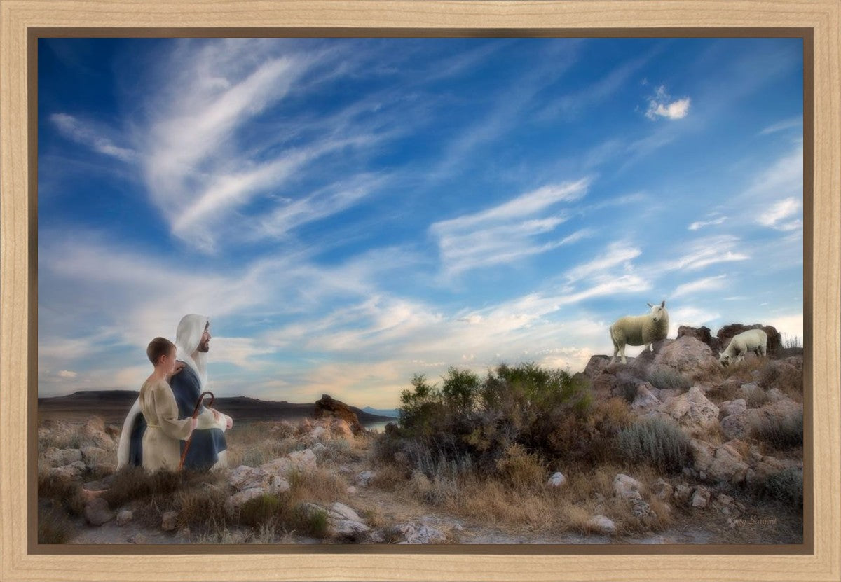 Training the Young Shepherd Gallery Wrap