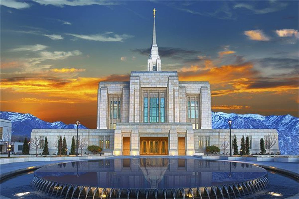 Ogden Temple Reflection Gallery Wrap