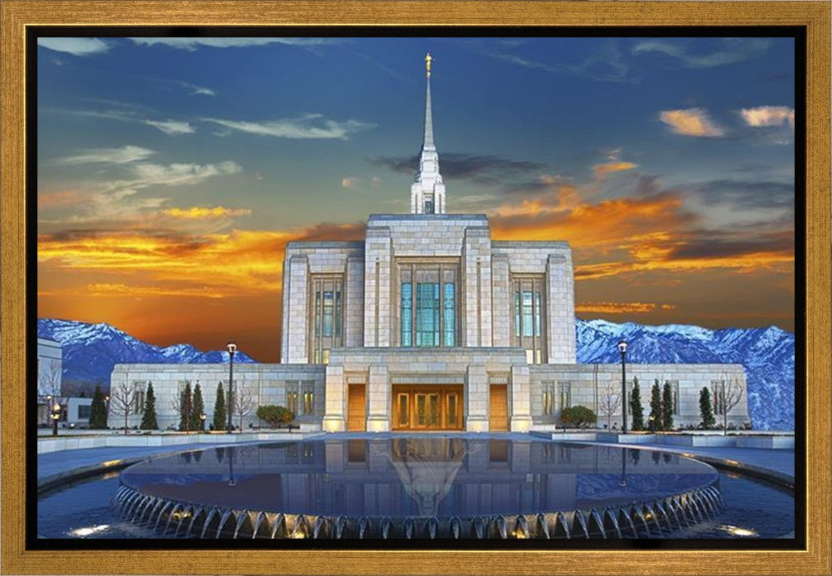 Ogden Temple Reflection Gallery Wrap