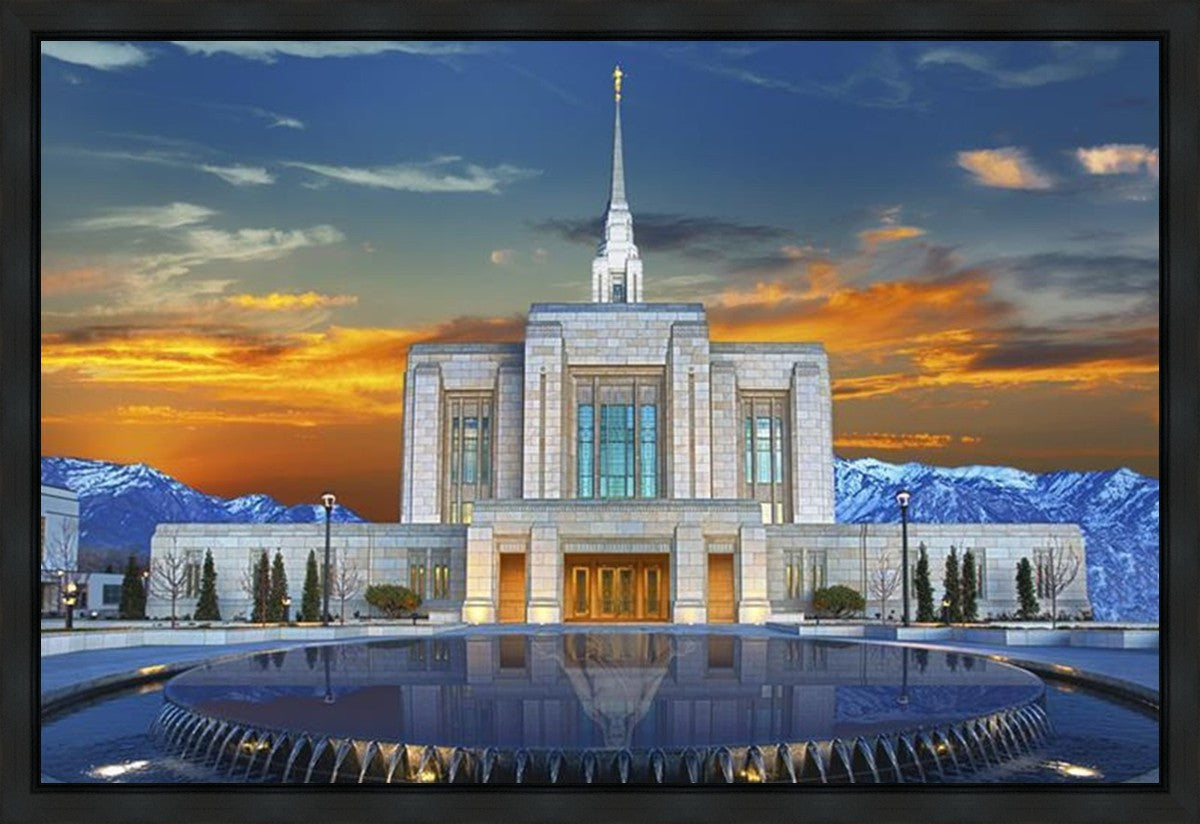 Ogden Temple Reflection Gallery Wrap