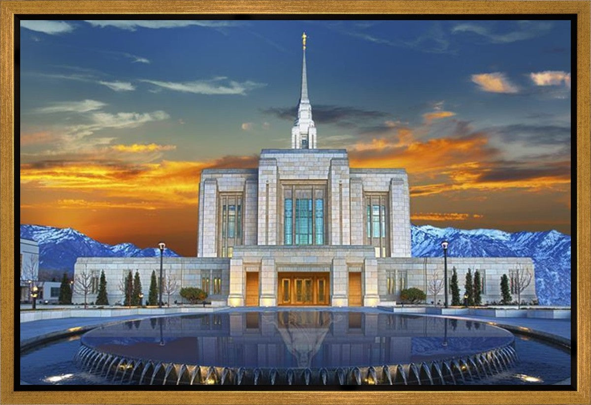 Ogden Temple Reflection Gallery Wrap