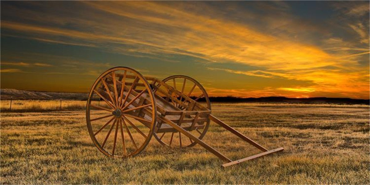 Handcart at Sunset Gallery Wrap